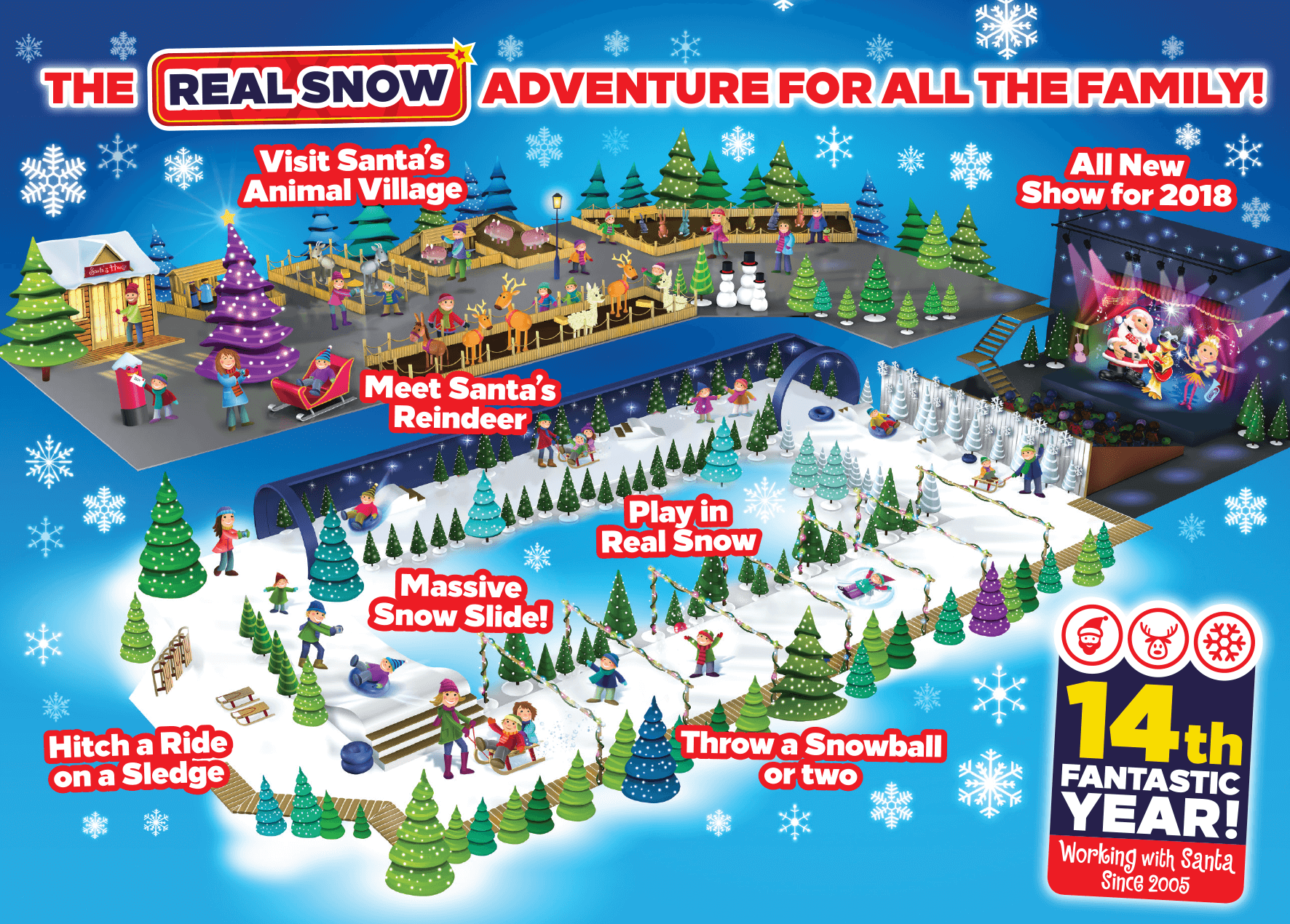 Santa's Winter Wonderland Map SnowDome